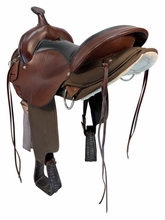 17 Inch Used Circle Y High Horse El Campo Cordura Trail Saddle Medium Tree 6970