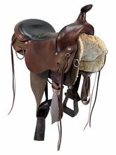 17 Inch Used Circle Y High Horse El Campo Cordura Trail Saddle Medium Tree 6970
