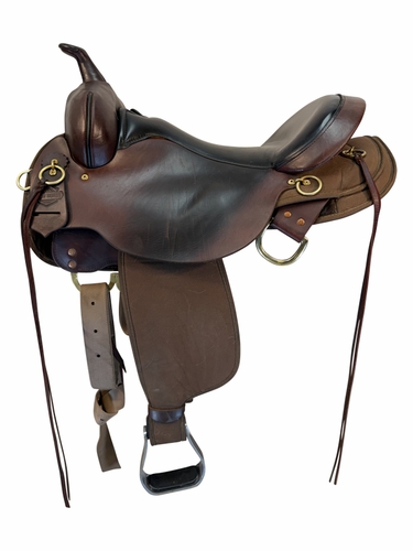 SOLD 2026/05/22 17 Inch Used Circle Y High Horse Eldorado Cordura Trail Saddle Wide Tree 6915