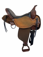 17 Inch Used Circle Y High Horse Iron Weed Cordura Trail Saddle Wide Tree 6925