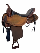 17 Inch Used Circle Y High Horse Iron Weed Cordura Trail Saddle Wide Tree 6925