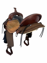 17 Inch Used Circle Y High Horse Iron Weed Cordura Trail Saddle Wide Tree 6925