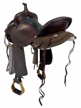 17 Inch Used Circle Y High Horse Rosebud Cordura Trail Saddle Wide Tree 6918