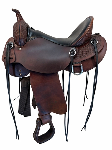 SOLD 2026/09/13  17 Inch Used Circle Y High Horse Sulphur Trail Saddle Wide Tree 6865