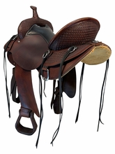 SOLD 2026/09/13  17 Inch Used Circle Y High Horse Sulphur Trail Saddle Wide Tree 6865