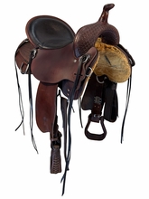 SOLD 2026/09/13  17 Inch Used Circle Y High Horse Sulphur Trail Saddle Wide Tree 6865