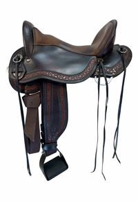 17 Inch Used Circle Y Horse Tack World Flex Endurance Saddle Wide Tree 5296