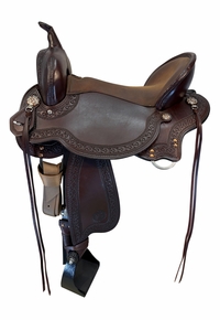 17 Inch Used Circle Y Horse Tack World Trail Saddle Wide Flex Tree  294