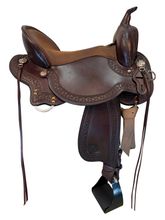 17 Inch Used Circle Y Horse Tack World Trail Saddle Wide Flex Tree 294