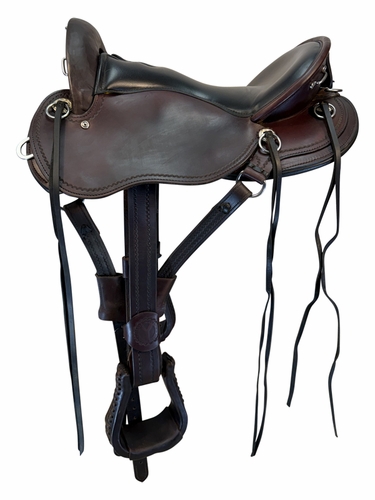 17 Inch Used Circle Y JG Cascade Crossover Endurance Trail Saddle Medium Flex Tree 1753