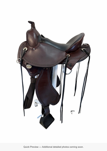17 Inch Used Circle Y Kentucky Gaiter Trail Saddle Medium Flex2 Tree 1582
