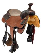 17 Inch Used Circle Y Mesquite Roping Saddle 2783
