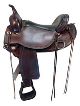 SOLD 2025/09/06  17 Inch Used Circle Y Omaha Trail Saddle 1554
