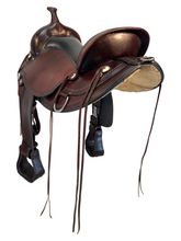SOLD 2025/09/06  17 Inch Used Circle Y Omaha Trail Saddle 1554