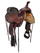 SOLD 2025/09/06  17 Inch Used Circle Y Omaha Trail Saddle 1554