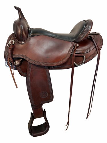 17 Inch Used Circle Y Omaha Trail Saddle 1554