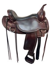 HOLD 2025/07/03c 17 Inch Used Circle Y Omaha Trail Saddle 1554