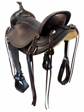 SOLD 2026/07/20 17 Inch Used Circle Y Omaha Trail Saddle Extra Wide Flex Tree 1554