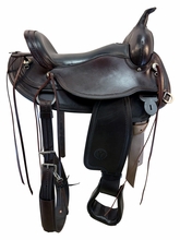 SOLD 2026/07/20 17 Inch Used Circle Y Omaha Trail Saddle Extra Wide Flex Tree 1554