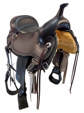 SOLD 2026/07/20 17 Inch Used Circle Y Omaha Trail Saddle Extra Wide Flex Tree 1554