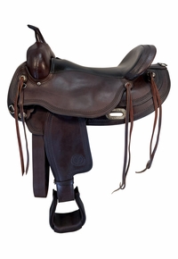 17 Inch Used Circle Y Omaha Trail Saddle Wide Flex Lite Tree 1554