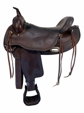 SOLD 2026/05/04  17 Inch Used Circle Y Omaha Trail Saddle Wide Flex Lite Tree 1554