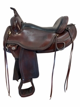 17 Inch Used Circle Y Omaha Trail Saddle Wide Flex2 Tree 1554