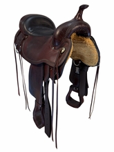 17 Inch Used Circle Y Omaha Trail Saddle Wide Flex2 Tree 1554