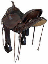 17 Inch Used Circle Y Omaha Trail Saddle Wide Flex2 Tree 1554