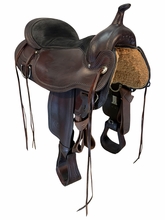 17 Inch Used Circle Y Omaha Trail Saddle Wide Flex2 Tree 1554