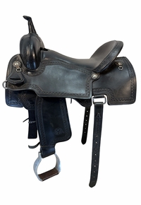 17 Inch Used Circle Y Ranch Cutter Saddle Wide Tree 5636