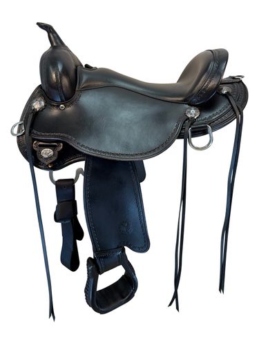 HOLD 2026/02/10e 17 Inch Used Circle Y Salt River Trail Saddle Medium Flex Tree 1667