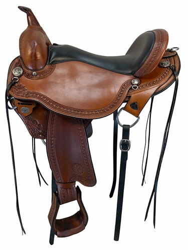 17 Inch Used Circle Y Sheridan Trail Saddle Wide Flex2 Tree 1572