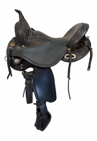 17 Inch Used Circle Y Sunflower Trail Saddle Wide Flex Tree 1682