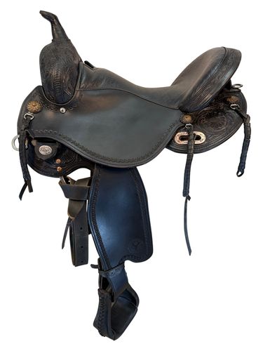 17 Inch Used Circle Y Sunflower Trail Saddle Wide Flex Tree 1682