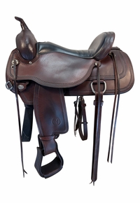 17 Inch Used Circle Y Topeka Flex 2 Trail Saddle Wide Tree 1651