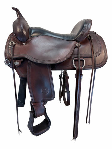 17 Inch Used Circle Y Topeka Flex 2 Trail Saddle Wide Tree 1651