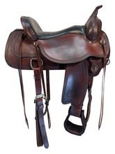 17 Inch Used Circle Y Topeka Flex 2 Trail Saddle Wide Tree 1651