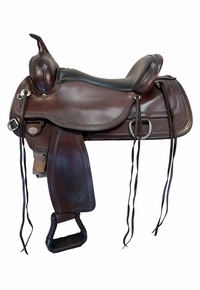 17 Inch Used Circle Y Topeka Trail Saddle Wide Flex Tree 1651