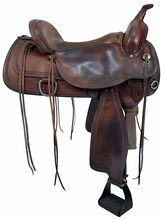 17 Inch Used Circle Y Topeka Trail Saddle Wide Flex2 Tree 1651