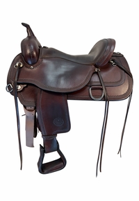 17 Inch Used Circle Y Topeka Trail Saddle Wide Flex2 Tree 1651