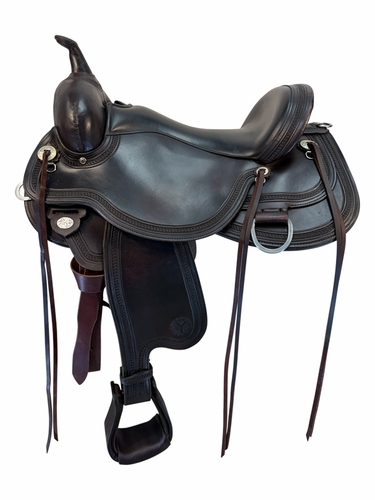 17 Inch Used Circle Y Pioneer Trail Saddle Extra Wide Tree 1665