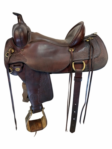 17 Inch Used Circle Y Trail Saddle Medium Flex2 Tree 2376
