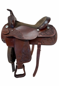 17 Inch Used Circle Y Trail Saddle Medium Tree 3825
