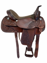 SOLD 2026/09/25 17 Inch Used Circle Y Trail Saddle Medium Tree 3825