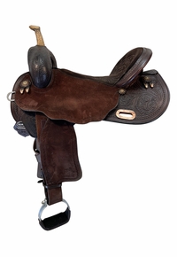 17 Inch Used Circle Y Ultimate Cash Barrel Saddle MT79