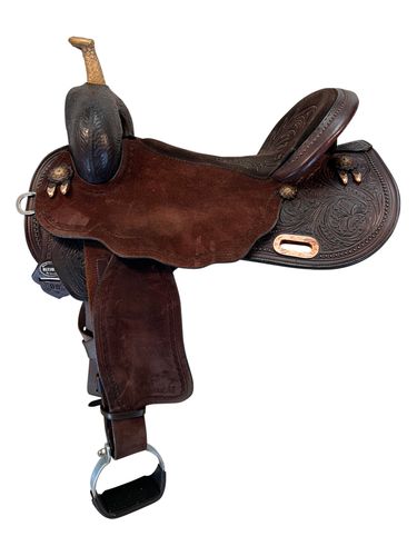 17 Inch Used Circle Y Ultimate Cash Barrel Saddle MT79