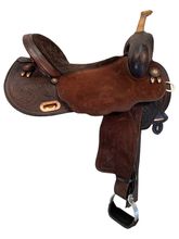 17 Inch Used Circle Y Ultimate Cash Barrel Saddle MT79