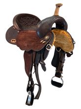 17 Inch Used Circle Y Ultimate Cash Barrel Saddle MT79