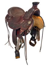 17 Inch Used Circle Y Walnut Grove Trail Saddle 1157